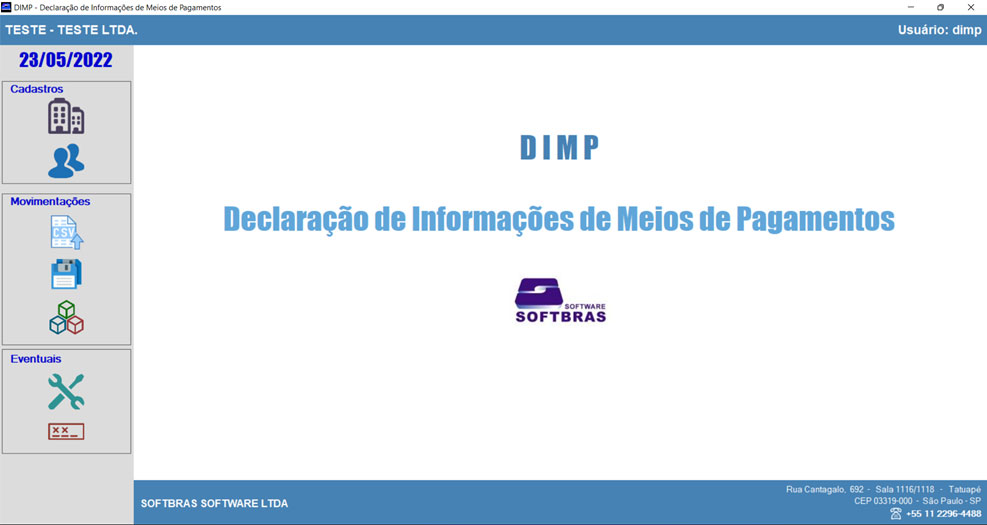 Sistema ERP que atende o DIMP - Declaração de Informações de Meios de Pagamento